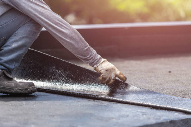 Professional Emergency Waterproofing technician working in Rothbury, MI